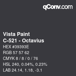 カラーコード: Vista Paint - C-521 - Octavius | qconv.com