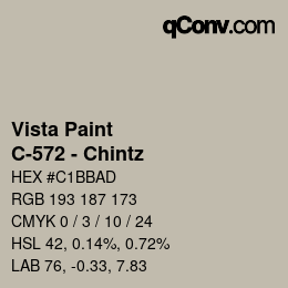 カラーコード: Vista Paint - C-572 - Chintz | qconv.com