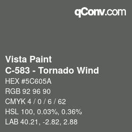 Farbcode: Vista Paint - C-583 - Tornado Wind | qconv.com