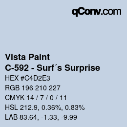 Color code: Vista Paint - C-592 - Surf´s Surprise | qconv.com