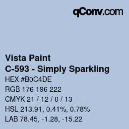 Farbcode: Vista Paint - C-593 - Simply Sparkling | qconv.com