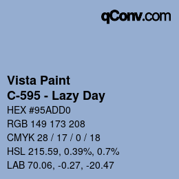 Farbcode: Vista Paint - C-595 - Lazy Day | qconv.com