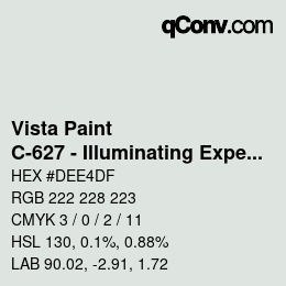 カラーコード: Vista Paint - C-627 - Illuminating Experience | qconv.com