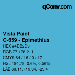 カラーコード: Vista Paint - C-659 - Epimethius | qconv.com