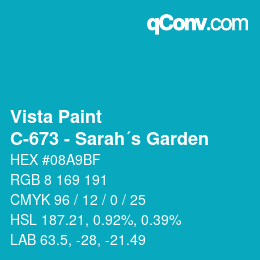 Color code: Vista Paint - C-673 - Sarah´s Garden | qconv.com