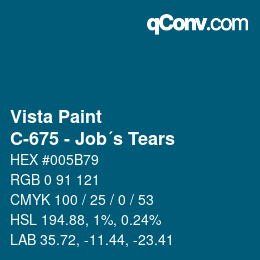 カラーコード: Vista Paint - C-675 - Job´s Tears | qconv.com