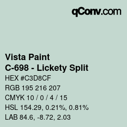 Farbcode: Vista Paint - C-698 - Lickety Split | qconv.com