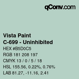 カラーコード: Vista Paint - C-699 - Uninhibited | qconv.com