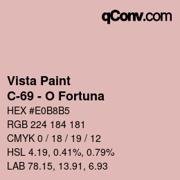 カラーコード: Vista Paint - C-69 - O Fortuna | qconv.com