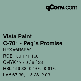 Farbcode: Vista Paint - C-701 - Peg´s Promise | qconv.com