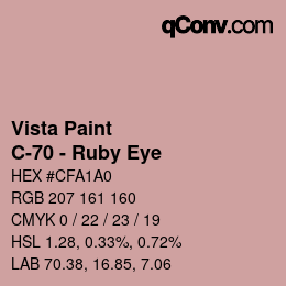 Code couleur: Vista Paint - C-70 - Ruby Eye | qconv.com