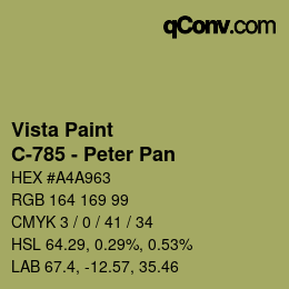 Farbcode: Vista Paint - C-785 - Peter Pan | qconv.com