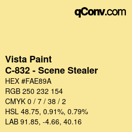 カラーコード: Vista Paint - C-832 - Scene Stealer | qconv.com