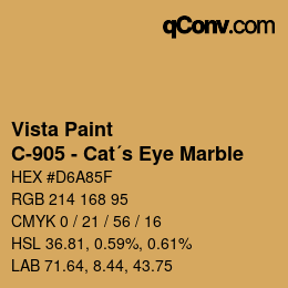 Color code: Vista Paint - C-905 - Cat´s Eye Marble | qconv.com