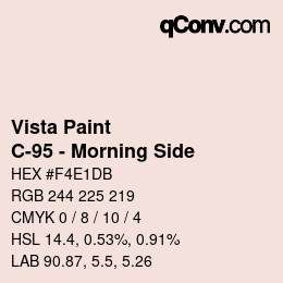 カラーコード: Vista Paint - C-95 - Morning Side | qconv.com