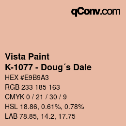 カラーコード: Vista Paint - K-1077 - Doug´s Dale | qconv.com