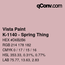 カラーコード: Vista Paint - K-1140 - Spring Thing | qconv.com