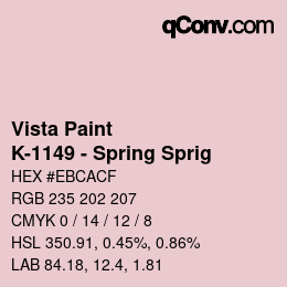 Color code: Vista Paint - K-1149 - Spring Sprig | qconv.com