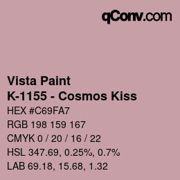 カラーコード: Vista Paint - K-1155 - Cosmos Kiss | qconv.com