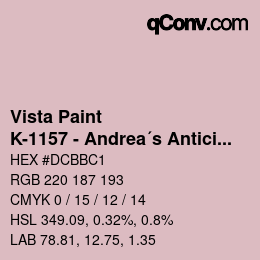 Color code: Vista Paint - K-1157 - Andrea´s Anticipation | qconv.com