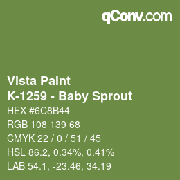 Farbcode: Vista Paint - K-1259 - Baby Sprout | qconv.com