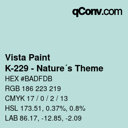 Farbcode: Vista Paint - K-229 - Nature´s Theme | qconv.com
