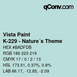 Code couleur: Vista Paint - K-229 - Nature´s Theme | qconv.com