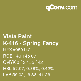 Color code: Vista Paint - K-416 - Spring Fancy | qconv.com