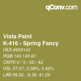 カラーコード: Vista Paint - K-416 - Spring Fancy | qconv.com