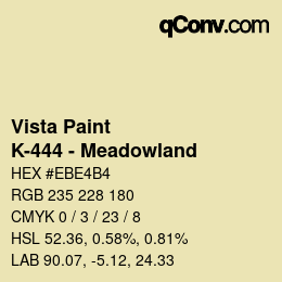 カラーコード: Vista Paint - K-444 - Meadowland | qconv.com
