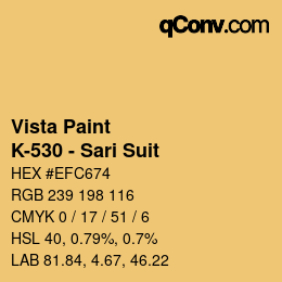 Color code: Vista Paint - K-530 - Sari Suit | qconv.com