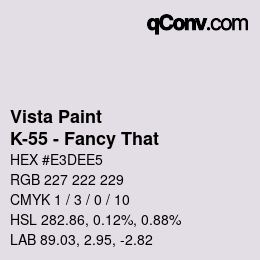 カラーコード: Vista Paint - K-55 - Fancy That | qconv.com