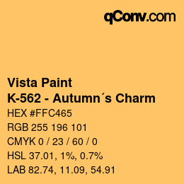 Color code: Vista Paint - K-562 - Autumn´s Charm | qconv.com