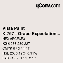 Code couleur: Vista Paint - K-767 - Grape Expectations | qconv.com