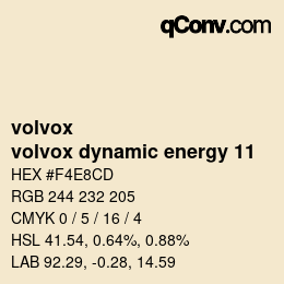 Código de color: volvox - volvox dynamic energy 11 | qconv.com