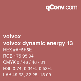 Farbcode: volvox - volvox dynamic energy 13 | qconv.com