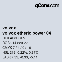 Código de color: volvox - volvox etheric power 04 | qconv.com