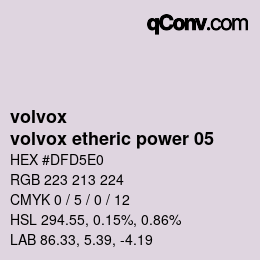 カラーコード: volvox - volvox etheric power 05 | qconv.com