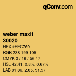 カラーコード: weber maxit - 30020 | qconv.com