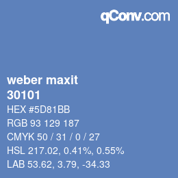 カラーコード: weber maxit - 30101 | qconv.com