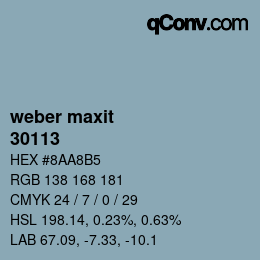 カラーコード: weber maxit - 30113 | qconv.com