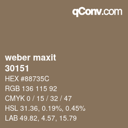 Farbcode: weber maxit - 30151 | qconv.com