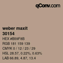 カラーコード: weber maxit - 30154 | qconv.com