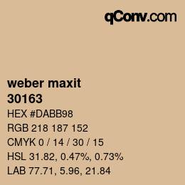 Farbcode: weber maxit - 30163 | qconv.com