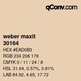 Farbcode: weber maxit - 30164 | qconv.com