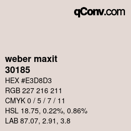 Farbcode: weber maxit - 30185 | qconv.com