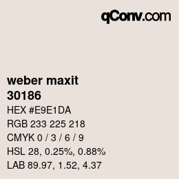 Farbcode: weber maxit - 30186 | qconv.com