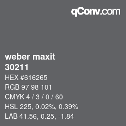 カラーコード: weber maxit - 30211 | qconv.com