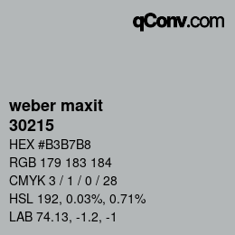 カラーコード: weber maxit - 30215 | qconv.com