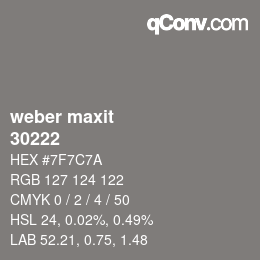 カラーコード: weber maxit - 30222 | qconv.com